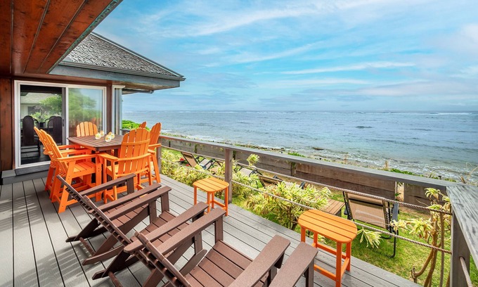 Wailua House | Beachfront Getaway with Panoramic Views
