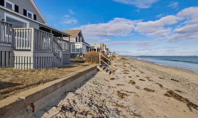 Wells Beach House | BEACHFRONT HOME-BREATHTAKING 180 DEGREE OCEAN SUNRISES-SUNSETS-OCEANFRONT PATIO