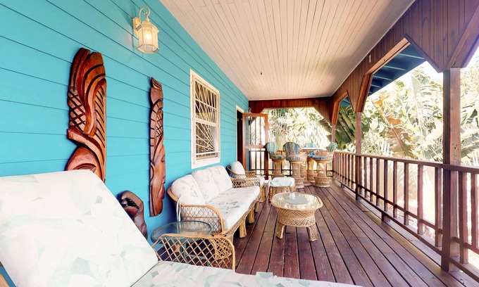 Caribbean Way Villa | Beachfront, ocean view property w/private pool, dock, kayaks, WiFi & partial AC