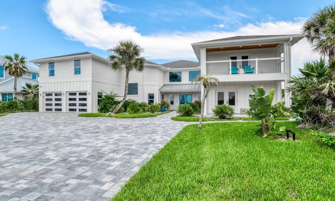 Crescent Beach House | Beachfront Paradise, New Pool and Hot Tub, Private Boardwalk, Six King Suites, $300 in Free Tickets!