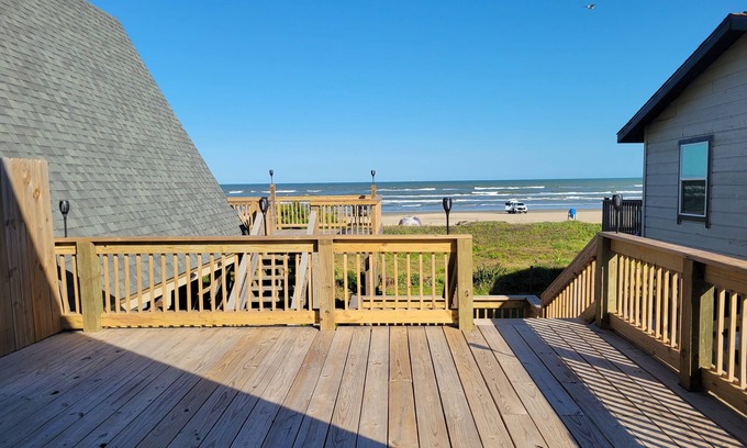 Freeport Cottage | Beachfront Pathway Through the Dune onto the Beach