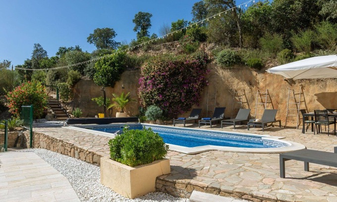 Santa Cristina de Aro House | Beautiful private villa for 8 people with private pool, WIFI, A/C, patio, panoramic view and par.