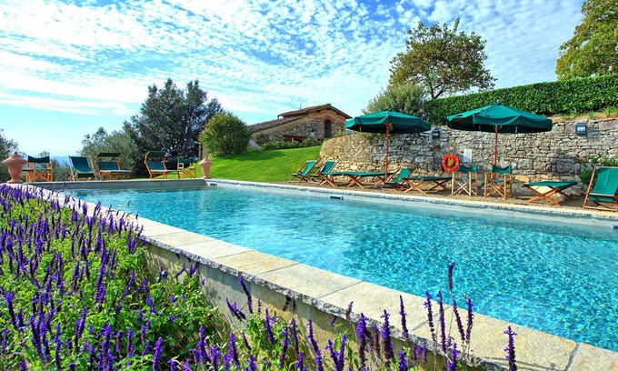 San Donato in Collina Villa | Beautiful private villa with A/C, private pool, WIFI, TV and panoramic view, close to Florence