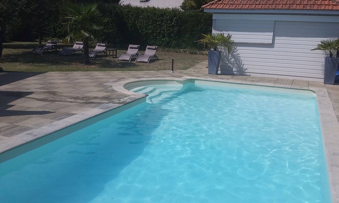 La Baule-Escoublac House | Beautiful 180 m2 holiday villa with heated swimming pool , 7 min from the beach by bike