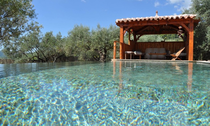 Callas Villa | beautiful house in olive grove, infinty pool and hot tub, panoramic view 8 pax