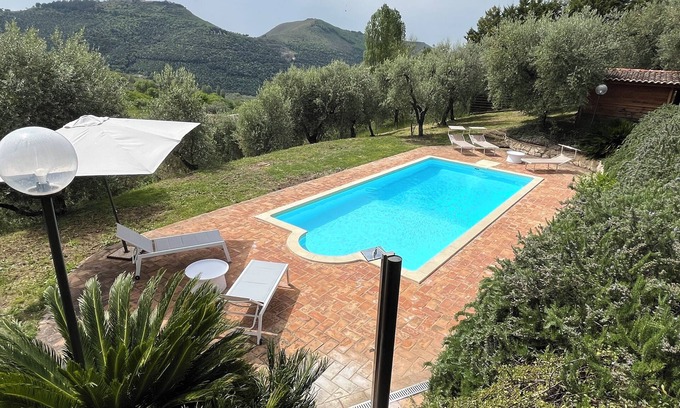 Castelnuovo di Farfa Villa | Beautiful spacious and beautifully furnished vacation home with idyllic pool