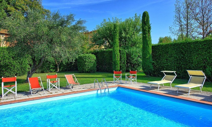Capannori Villa | Beautiful private villa with A/C, WIFI, private pool, TV, terrace and panoramic view, close to L.