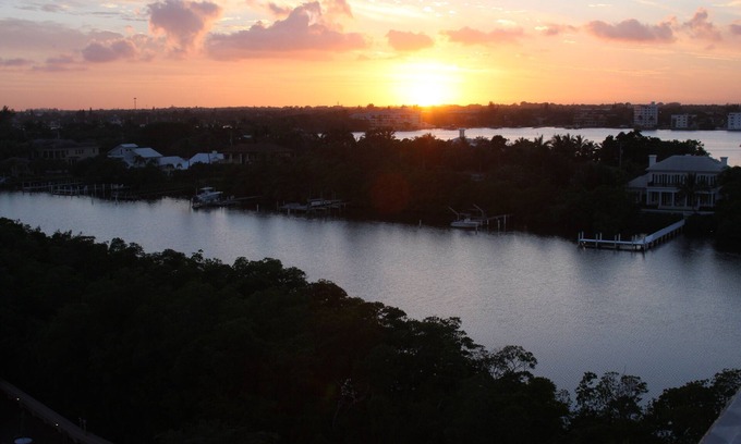 Palm Beach Condo | Beautiful Palm Beach Island with sunsets on the balcony. 90 day minimum stay.