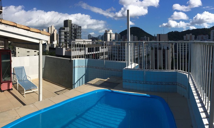 Jardim Sao Miguel Apartment | Beautiful penthouse apartment with PRIVATE pool, Enseada beach