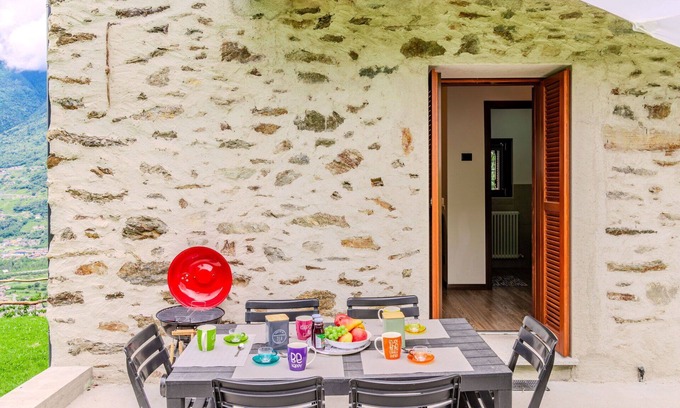 Cosio Valtellino House | Beautiful private villa for 5 guests with WIFI, TV, balcony, pets allowed and parking