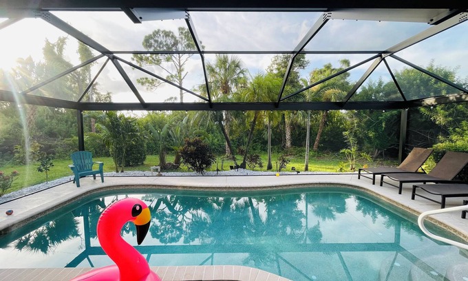 North Port House | Beautiful Vacation Home - Heated pool