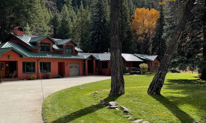 Durango - Purgatory House | "Best of Durango" Secluded, 600 feet of riverfront, park-like setting