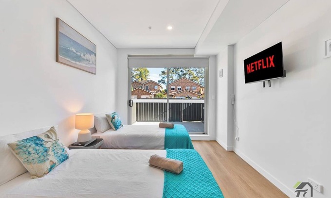 Burwood Apartment | Bliss Retreat with 2 singele bed
