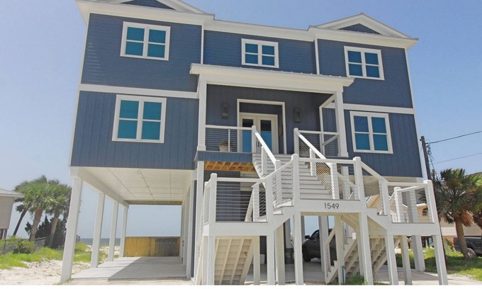 Alligator Point House | Blue Heron Waterfront 7 Bdrm, 5 bath with Private Pool/elevator