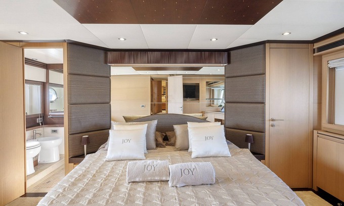 Porto Cervo Boat Rental | Boat 'Yacht Joy 4 Cabin' with Private Terrace, Wi-Fi and Air Conditioning
