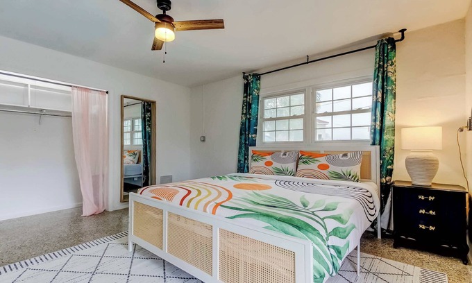 Indian Rocks Beach House | Boho Beach Bliss Walk to Sand Pet Friendly