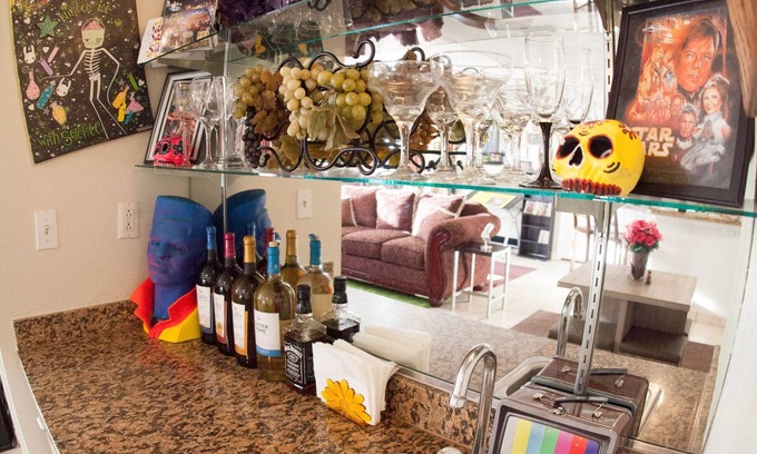Winchester Condo | Boho Haus w/Cats & Pool | 420 Friendly | Near Strip & Convention Center