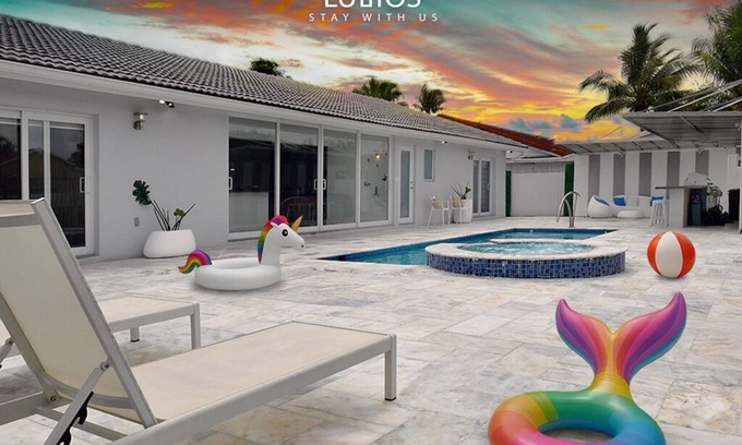 Country Walk House | Bold Elegance: 5BR w/Pool, Wine & Designer Style
