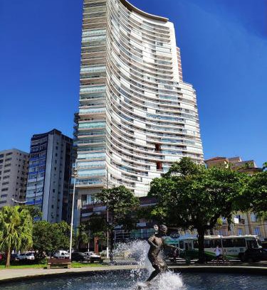 Pompeia Apartment | Book Santos - Condomínio Unlimited - Apartamento com Vista Mar e Apartamento com Vista Piscina