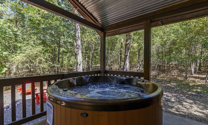 Hochatown Cabin | Bout Time Cabin in the Wood With Free Wifi and Private Hot Tub by Redawning
