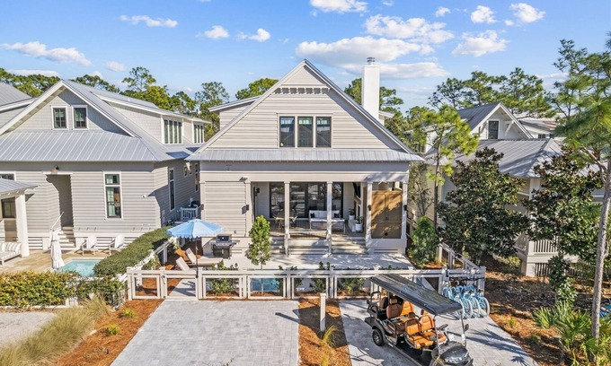 Santa Rosa Beach House | BRAND NEW CONSTRUCTION! WaterColor! LSV, Bikes, & Private Heated Saltwater Pool!