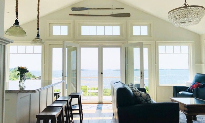 Mid-Coast and Islands House | Brand new year-round oceanfront home with beach.