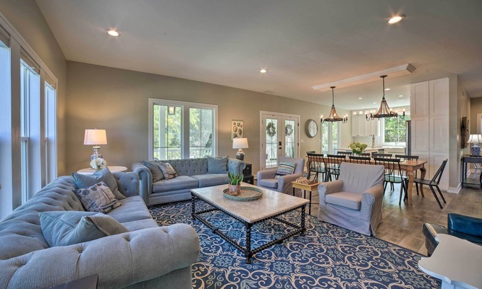 Michigan City Cottage | Bright & Airy Home: Chef's Kitchen & Pro Decor!