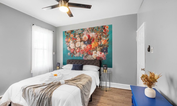 Norris Square Apartment | Bright Corner Flat near Transit and Trails