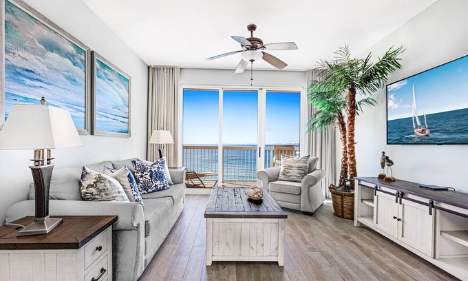 Panama City Beach Condo | Calypso 1-1405 Beachfront Master Beautifully Updated w/Beach Chair Service!