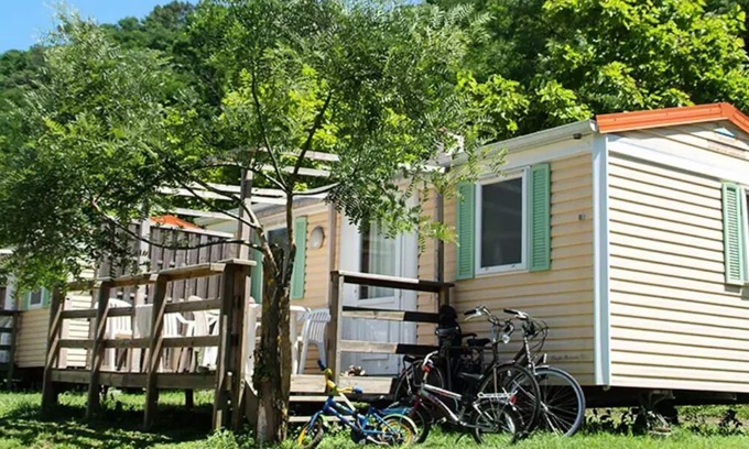 Les Ollieres-sur-Eyrieux House | Camping Le Mas De Champel **** - Mobile Home Standard 3 rooms 5 people