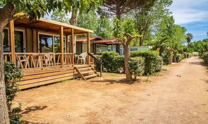 Serignan-Plage House | Camping La Maïre - 3 Room Mobile Home 4/6 People