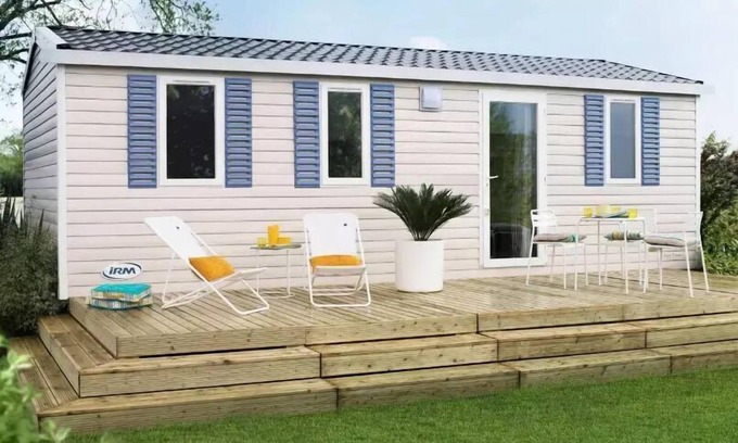 Serignan-Plage House | Camping La Maïre * - Mobile Home 4 Rooms 6 People Air Conditioned + TV