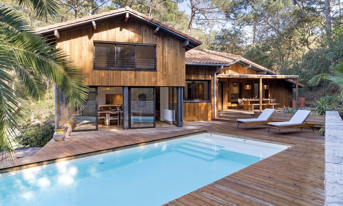 Soorts-Hossegor Ski Chalet | CANOPÉE - Stunning wooden house between Ocean & Lake with pool in Hossegor - BARNES