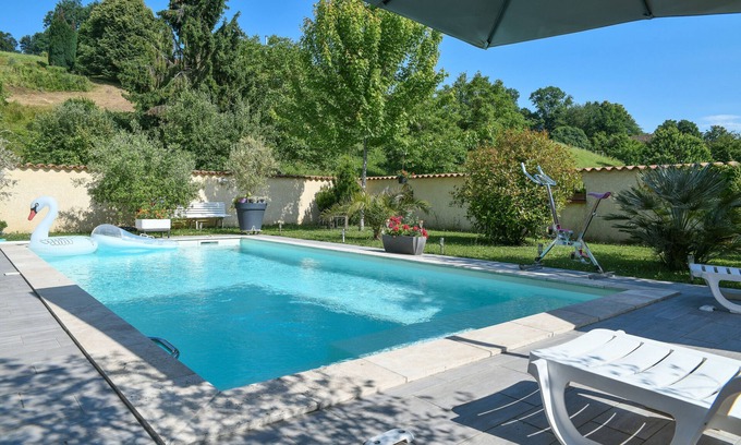 Saint-Genix-sur-Guiers RV Rental | Caravan 'Roulotte De Bohême - Praline' with Shared Pool, Wi-Fi and Air Conditioning
