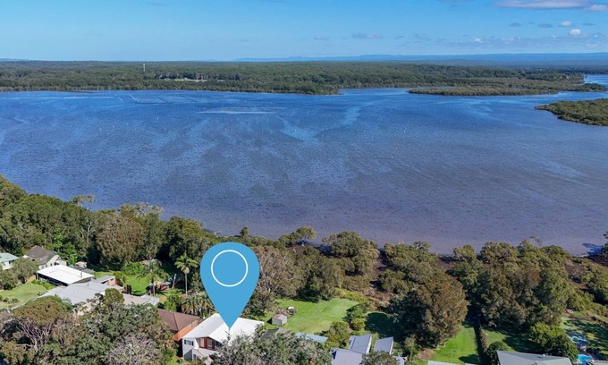 Culburra Beach House | Carramar - Fireplace - Absolute Waterfront