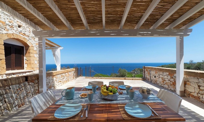 Marina di Andrano House | Casa Marsalento - Nuovissima Con Vista Mare