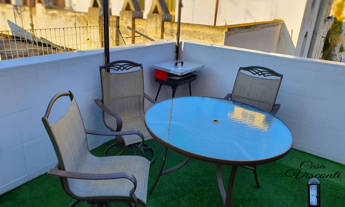 Bari City Centre Apartment | Casa Visconti - Penthouse Terrace & Barbecue - Deluxe Large & Private Loft Suite
