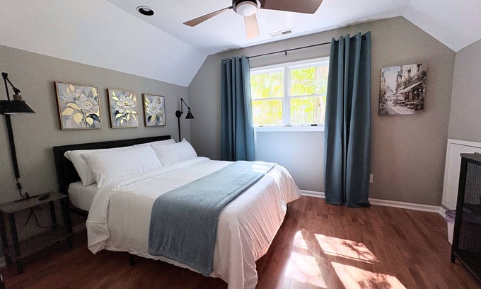 High Point Cottage | Chalet inspired cottage next to the Greenway trail - minutes to HPU & Market
