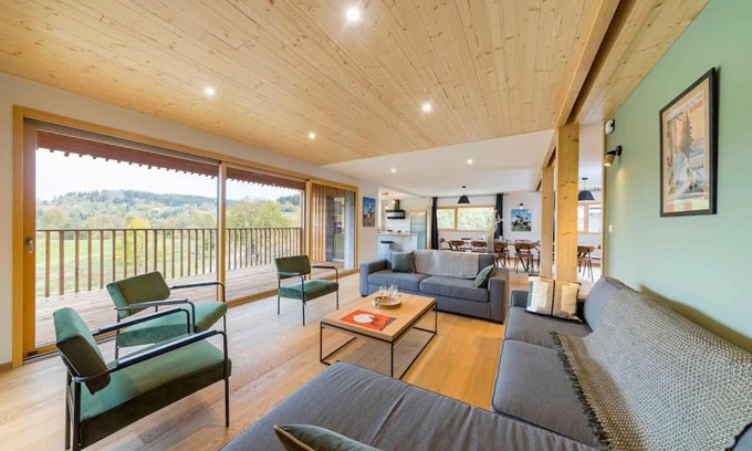 Gerardmer Ski Chalet | Chalet L'Urson, spacieux, jacuzzi, hammam et sauna