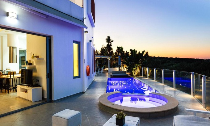 Roumeli Villa | Chara Sensory Luxury Villa with Heated Pool & Gym, By ThinkVilla