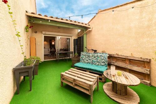 Sigean Apartment | Charmant appartement à Sigean - 23 m² - Climatisation