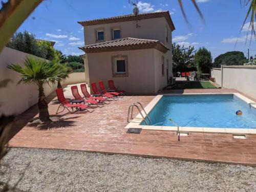 Saint-Genies-de-Fontedit Villa | Charmante villa d.Architecte 200m2 à 20 min de la mer