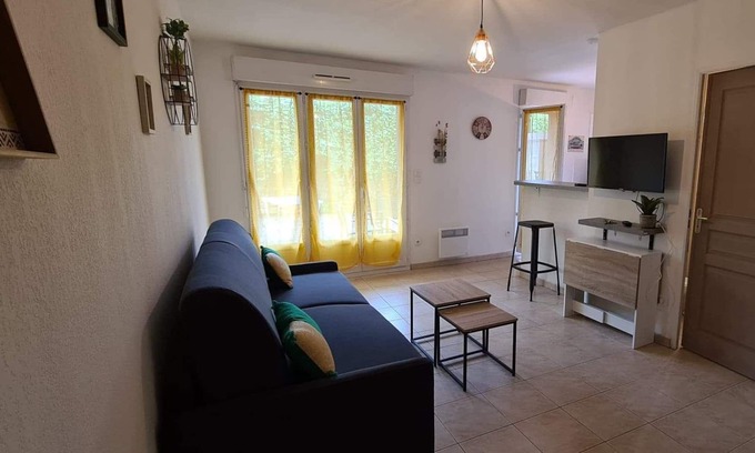 Millenaire Apartment | Charmant Studio Avec Jardin Proche Odysseum