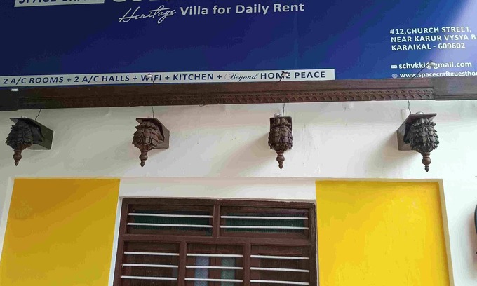 Karaikal Villa | Charming 2-bedroom villa with WiFi, AC in serene Karaikal