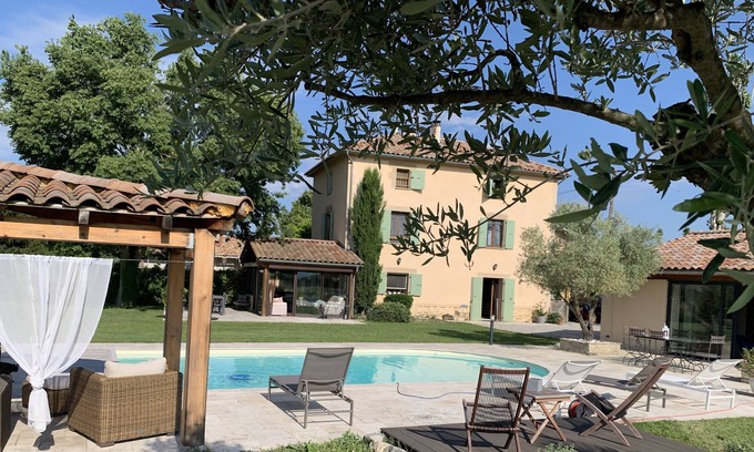 Genissieux House | Charming bastide with swimming pool, view of the Vercors