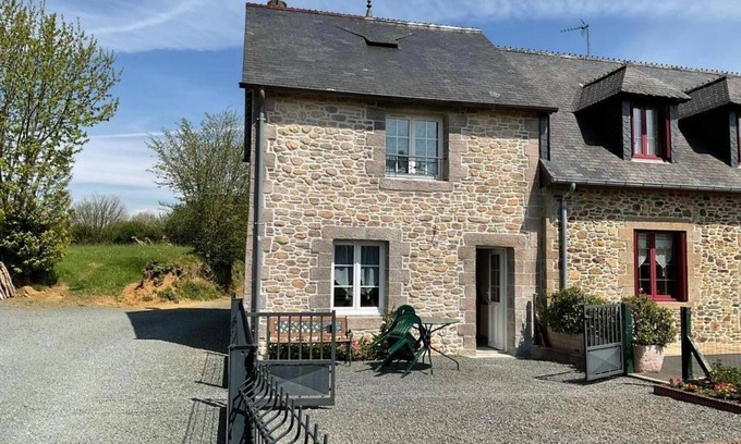 Gratot Cottage | Charming Cottage in Gratot: Fireplace, Terrace, Near Beaches, Pet-Friendly, Sleeps 4