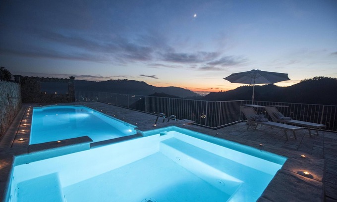 Camaiore House | Charming farmhouse in the hills with private pool, sea view, dream panorama