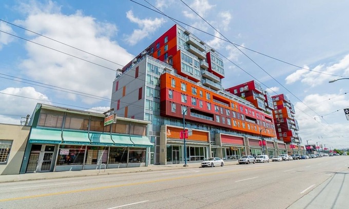 Downtown Eastside Apartment | Chic Industrial 1-Bedroom with Parking + Views