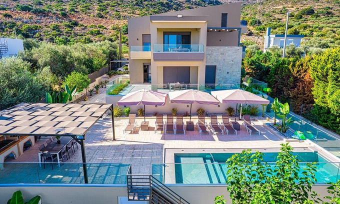 Mourniai Villa | Chris & Stratos villa with private pool and playground for kids!