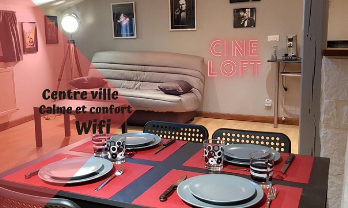 Chalons-en-Champagne Apartment | Ciné Loft 55 m2 Centre Ville